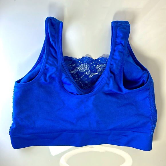 Rhonda Shear 3 Bra Camisole Bundle Size M/L Grey Blue Brown Feminine Work Casual - Picture 3 of 13